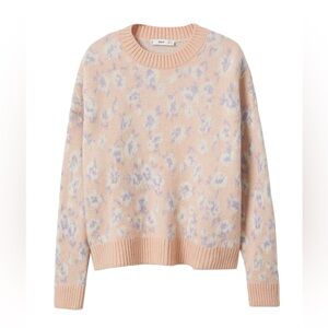 Workshop Republic Clothing Peach and Lavender Sweater